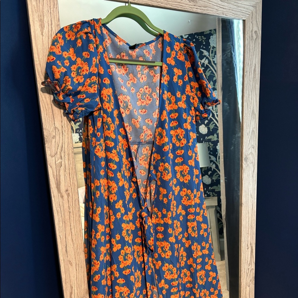SHEIN Wrap Midi Dress